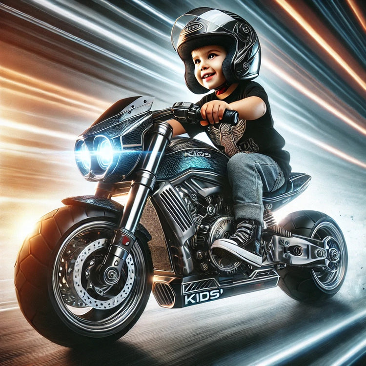 Kinder E-Scooter und Motorräder