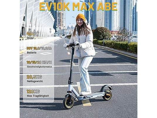 EVERCROSS TECH EV10K MAX ABE 36V 15.6AH Akku mit großer Kapazität E-Scooter,mit Straßenzulassung (10 Zoll, Tiefblau)