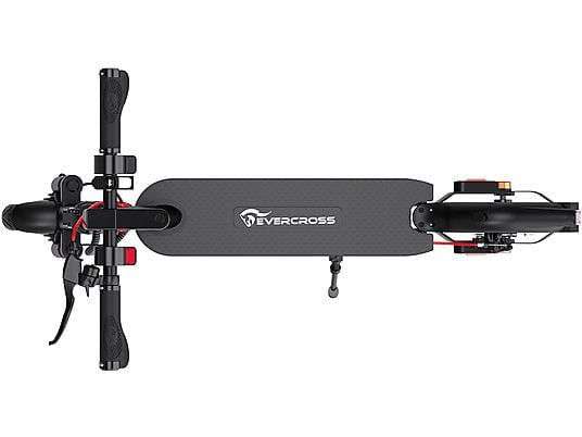 EVERCROSS TECH EV85F ABE Elektroroller mit Straßenzulassung E-Scooter E-Roller (8,5 Zoll, Schwarz-Rot)