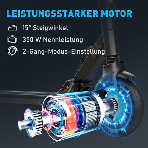 MEGA MOTION HB15 E Scooter mit Straßenzulassung, ABE Faltbarer Elektroroller