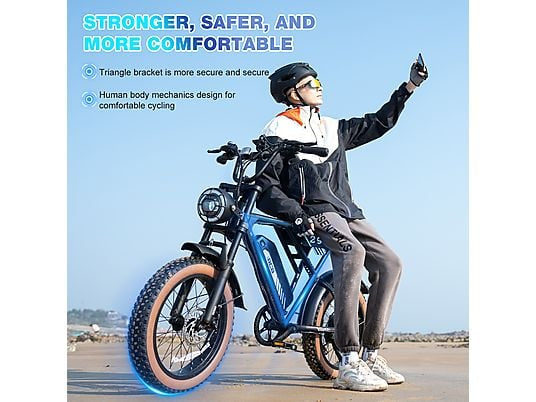 RCB RK8S E Bike Mountainbike (Laufradgröße: 26 Zoll, Unisex-Rad, 432wh, Schwarz)