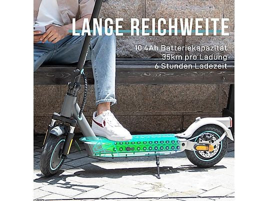 RCB EV10K Pro ABE Elektroroller mit Straßenzulassung E-Scooter E-Roller (10 Zoll, Schwarz)