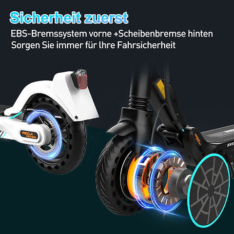 MEGA MOTION HB15 E Scooter mit Straßenzulassung, ABE Faltbarer Elektroroller