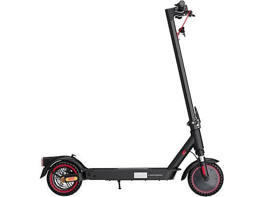 EVERCROSS TECH EV85F ABE Elektroroller mit Straßenzulassung E-Scooter E-Roller (8,5 Zoll, Schwarz-Rot)