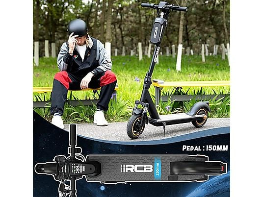 RCB EV10Z ABE mit Straßenzulassung E-Scooter (10 Zoll, schwarz)